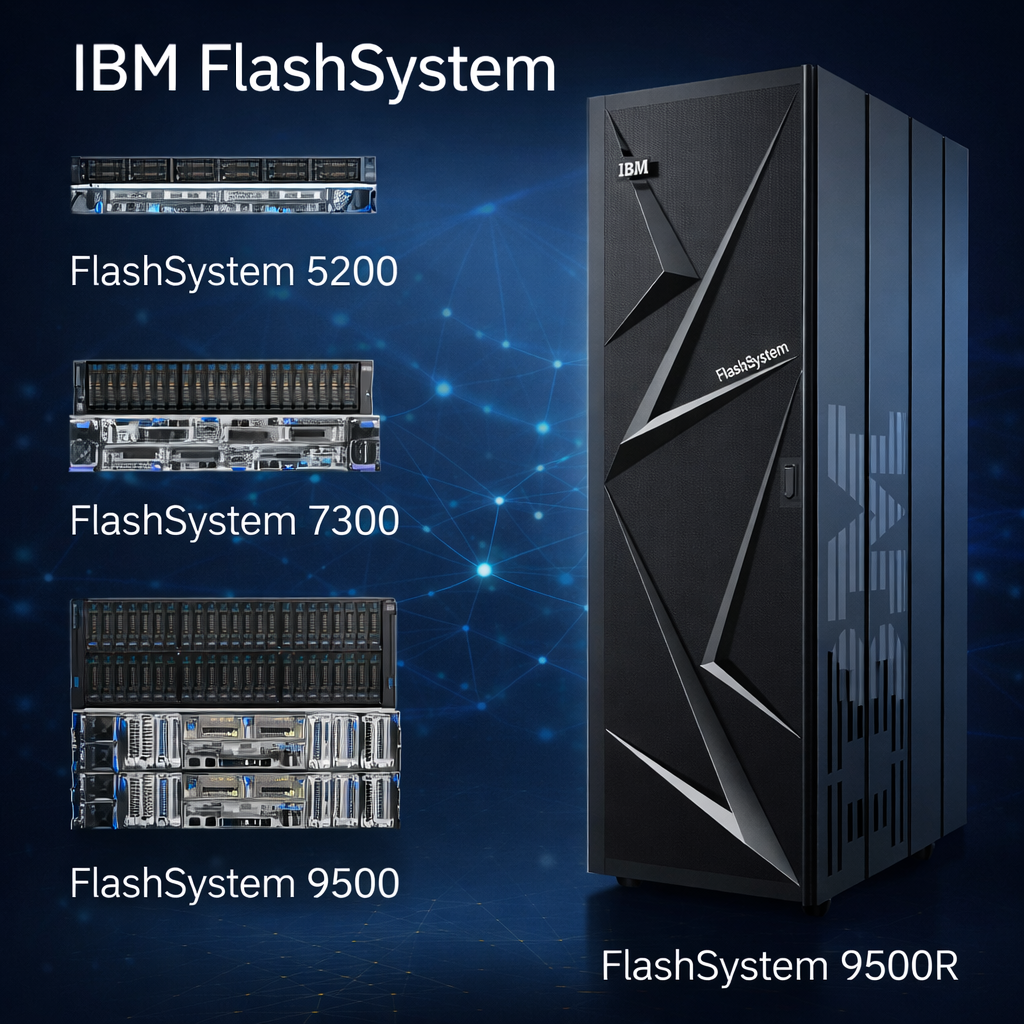 Baie de stockage IBM FlashSystem installée par Lebosq Networks